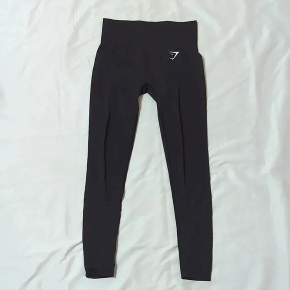 Gymshark Textured High Waisted Leggings, Color Marl Grey Size S - Picture 1 of 12